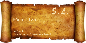 Séra Liza névjegykártya